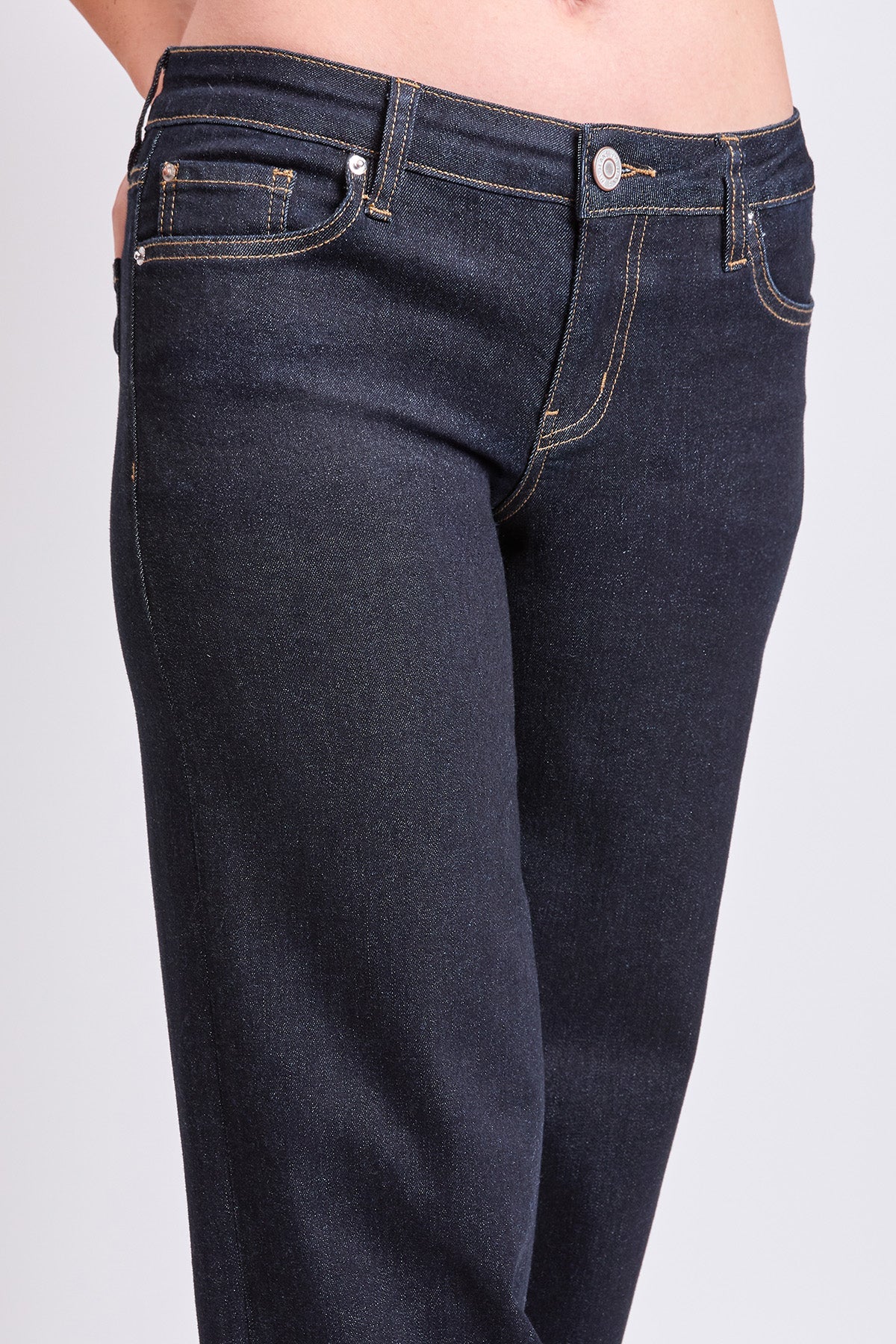 Women's Brittany Low Rise Wide Straight Leg Cuff Jeans