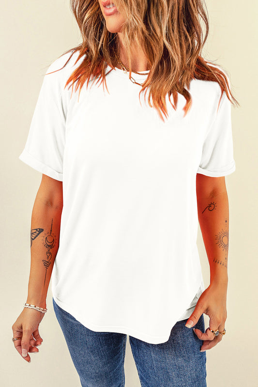 Basic White Short Sleeve Shirt