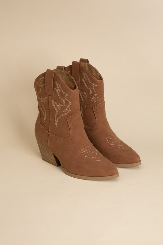 Blazing Ankle High Western Boots