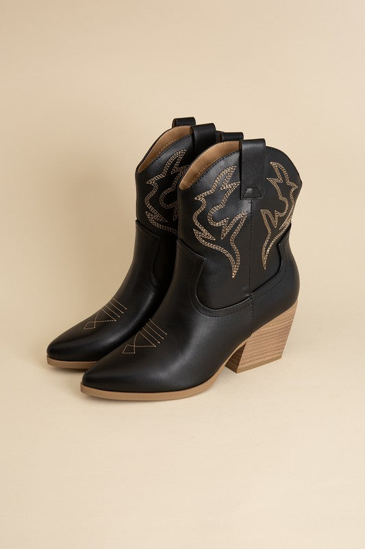 Blazing Ankle High Western Boot
