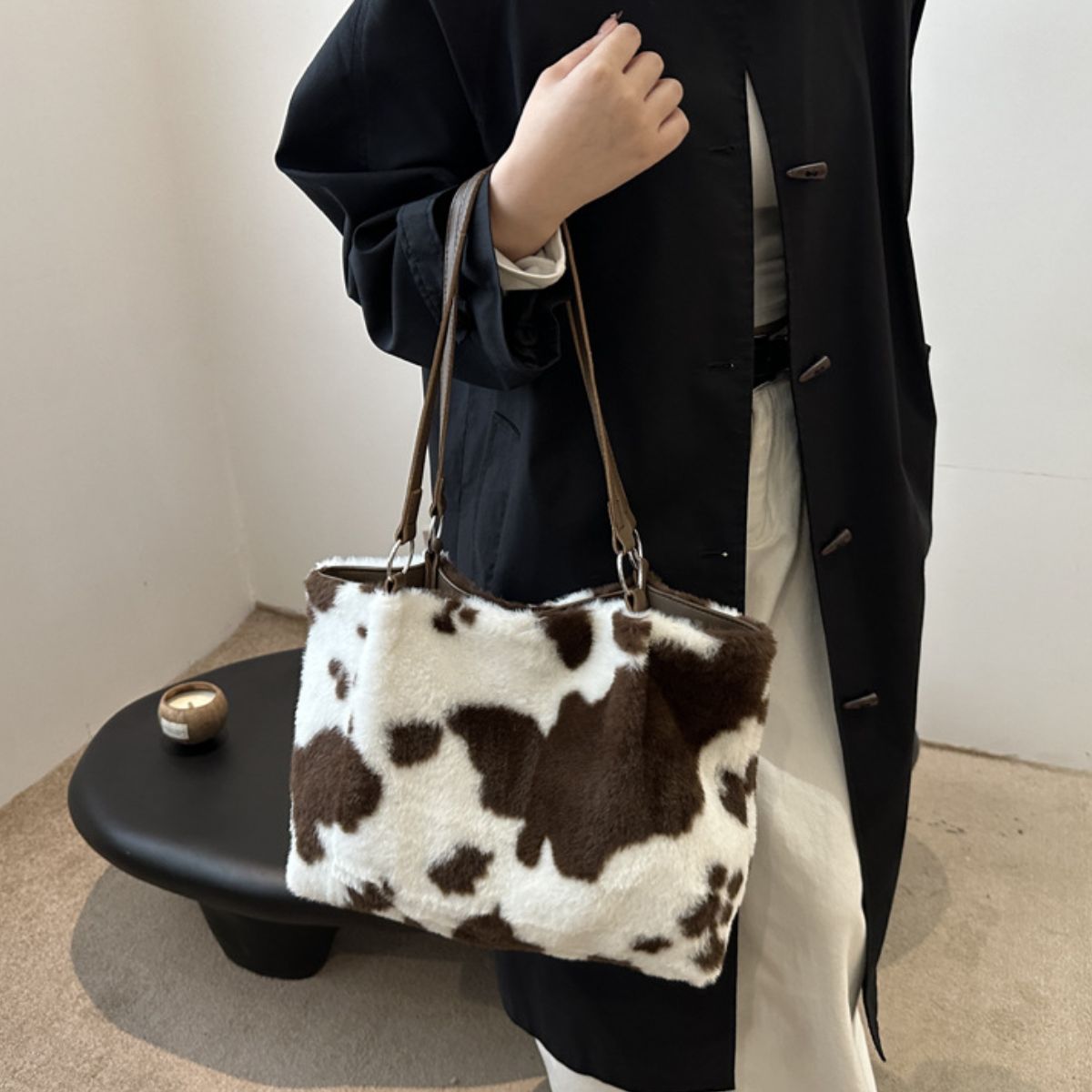Cow Print Tote Bag