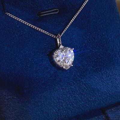 2 Ct Moissanite Pendant Diamond Necklace
