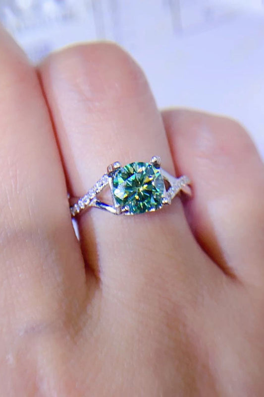 Clear away Negativity  Zircon Stone-Platinum Plated Ring