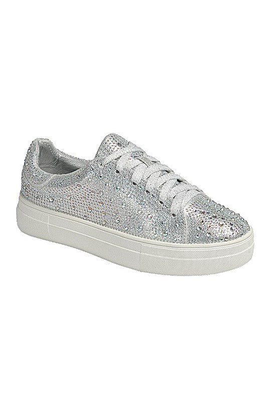 Bedazzled Canvas Glitter Sneakers