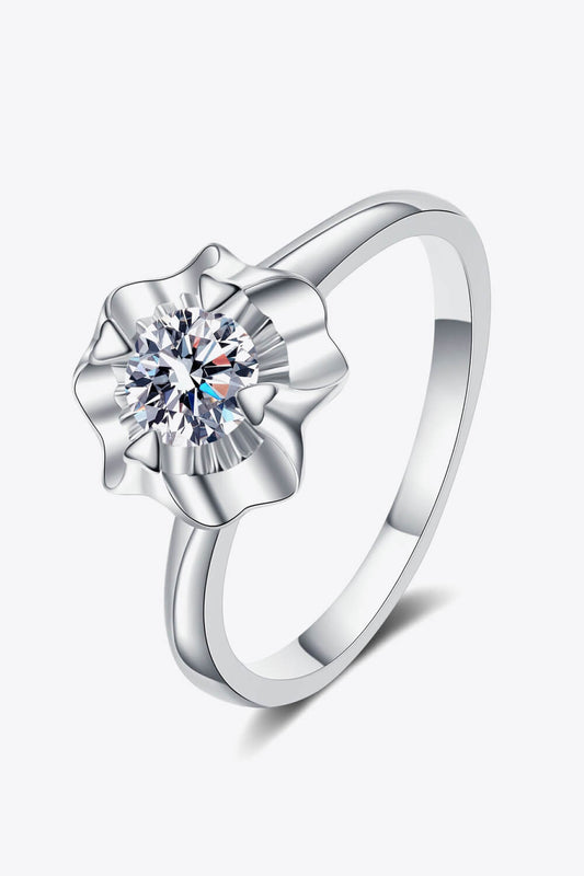 Life Is So Good Moissanite Silver Ring